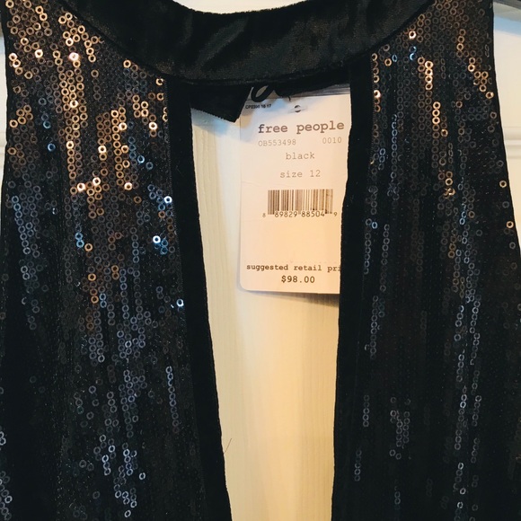 Sequins Free People π₯³HPπΉ Black stunner Dress - Picture 5 of 9